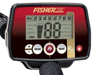 Fisher f22 fémkereső 