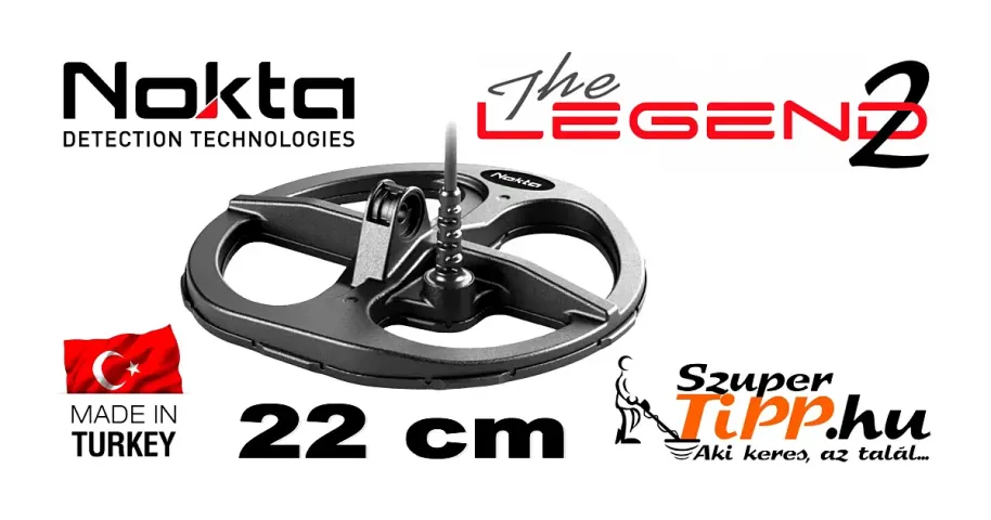 Nokta Legend 2 fémkereső 22 cm-es szonda